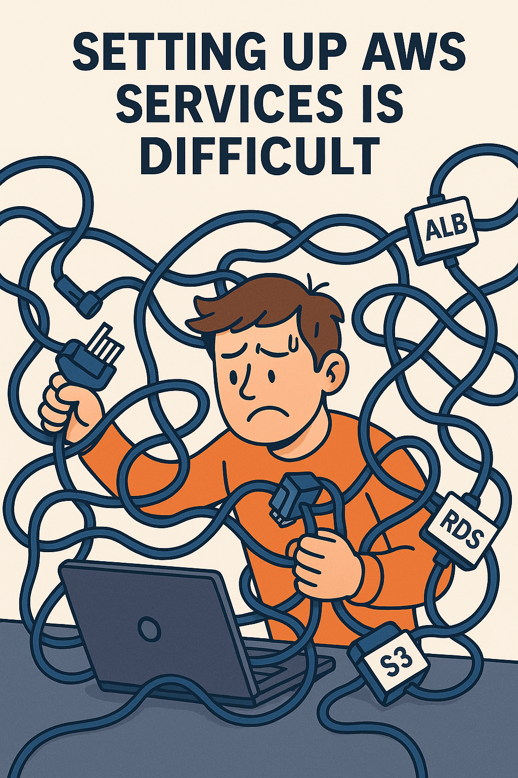 Automated cloud setup illustration